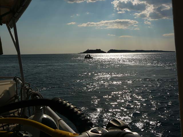 montenegro: Mamula from the diving boat